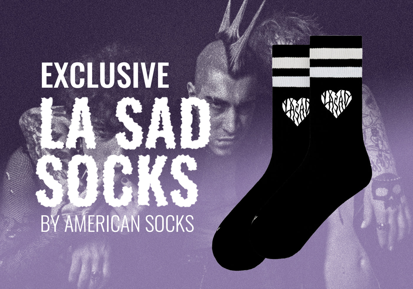 EXCLUSIVE LA SAD SOCKS💗💙💚